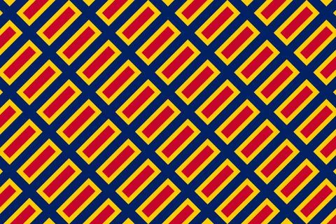 Simple geometric pattern in the colors of the national flag of Chad イラスト素材