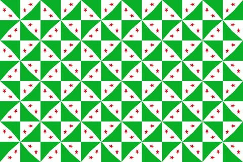 Simple geometric pattern in the colors of the national flag of Djibouti Illustrazione stock