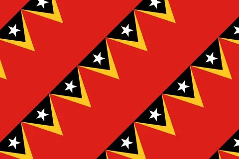 Simple geometric pattern in the colors of the national flag of East Timor 스톡 일러스트