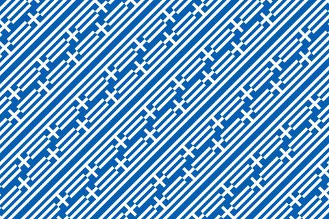 Simple geometric pattern in the colors of the national flag of Greece Stock Illustration