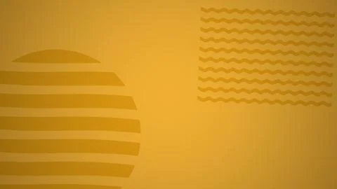 Simple geometric pattern loop. Circles, squares, lines abstract shapes Illustrazione stock