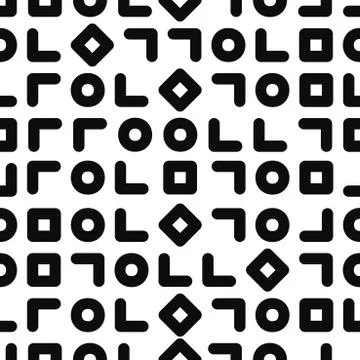 Simple geometric pattern in memphis style. Fashion 80-90s Illustrazione stock