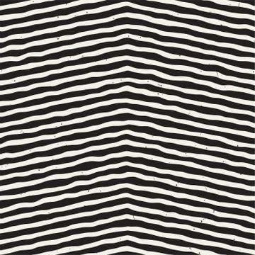 Simple geometric pattern. Monochrome black and white strokes background. Hand 스톡 일러스트