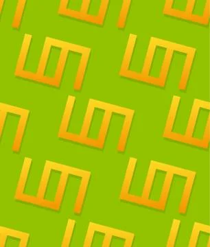 Simple geometric pattern with repeating shapes. Seamlessly repeatable. Stock Illustration