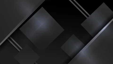 Simple geometric patterns and abstract shapes set on black background seamless Stock Footage 295906420