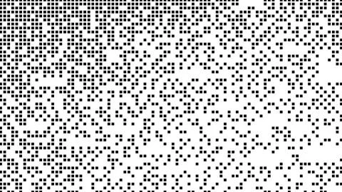 Simple geometric pixel pattern elements Stock Illustration