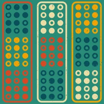 Simple geometric points pattern Stock Illustration