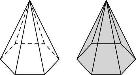 Simple Geometric Polygon Shape Icon Set with sharp and rounded corner 스톡 일러스트