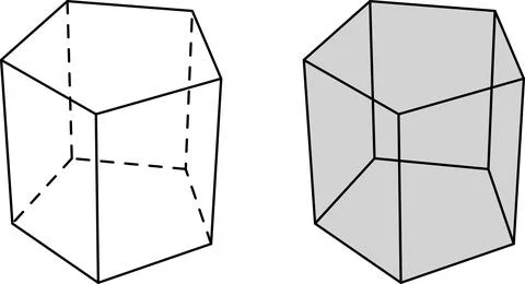 Simple Geometric Polygon Shape Icon Set with sharp and rounded corner イラスト素材
