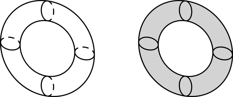 Simple Geometric Polygon Shape Icon Set with sharp and rounded corner 스톡 일러스트