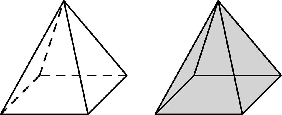 Simple Geometric Polygon Shape Icon Set with sharp and rounded corner Stock Illustration