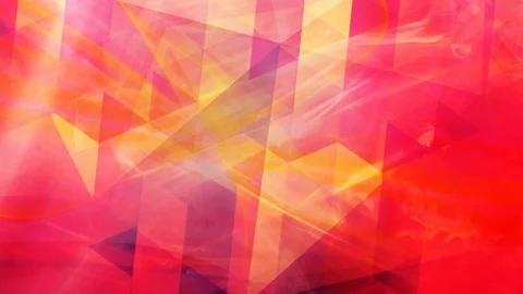 Simple Geometric Red and Yellow Pattern Stock Footage 112956428