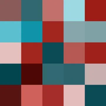 Simple geometric repeating pattern with colorful squares. Seamless abstract p Stock Illustration