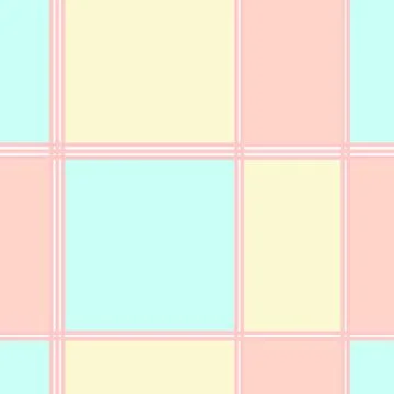 Simple geometric repeating pattern with colorful squares, rectangles, lines.  Stock Illustration