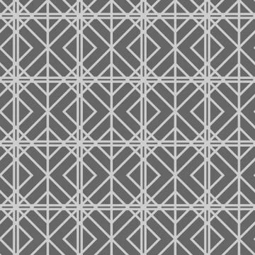 Simple geometric seamless background with cross contour grey rhombuses Stock Illustration