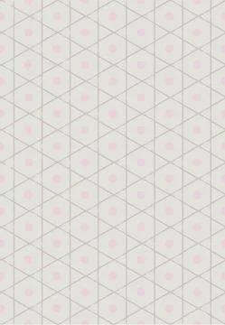 Simple Geometric seamless pattern with lines and dots. Seamless vector Illustrazione stock