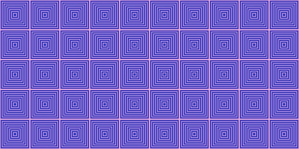 Simple geometric seamless pattern with squares, pink and violet colors, vector Stockillustratie