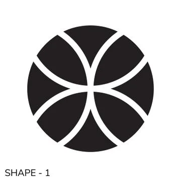 Simple Geometric Shape Stock Illustration