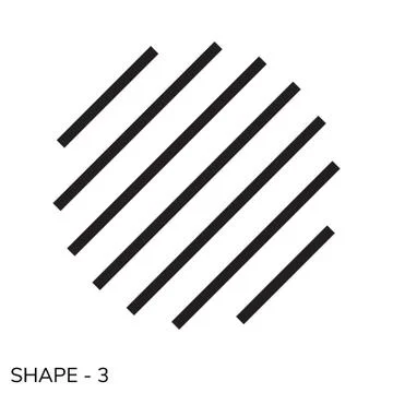 Simple Geometric Shape Stock Illustration