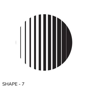 Simple Geometric Shape Stock Illustration