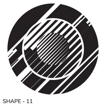 Simple Geometric Shape Stock Illustration