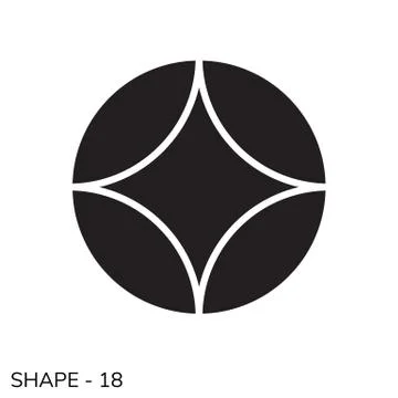 Simple Geometric Shape Stock Illustration