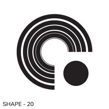 Simple Geometric Shape Stock Illustration