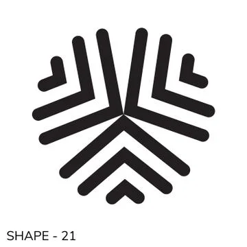 Simple Geometric Shape Stock Illustration