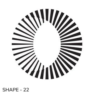 Simple Geometric Shape Stock Illustration