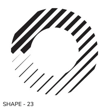 Simple Geometric Shape Stock Illustration