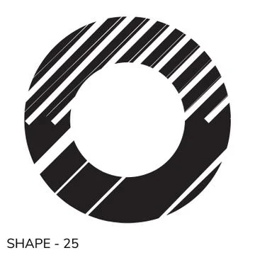 Simple Geometric Shape Stock Illustration