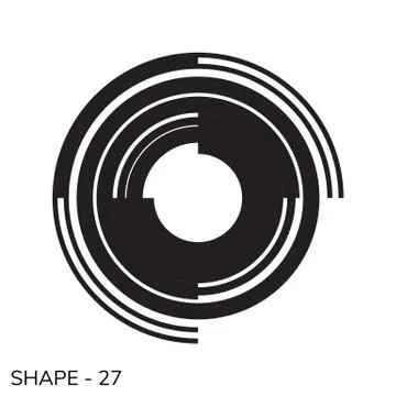 Simple Geometric Shape Stock Illustration