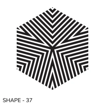 Simple Geometric Shape Stock Illustration