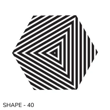 Simple Geometric Shape Illustrazione stock