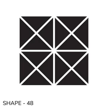 Simple Geometric Shape Stock Illustration