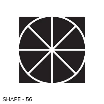 Simple Geometric Shape Stock Illustration