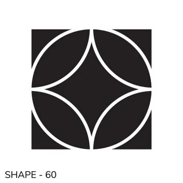 Simple Geometric Shape Stock Illustration