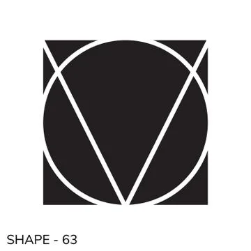 Simple Geometric Shape Illustrazione stock