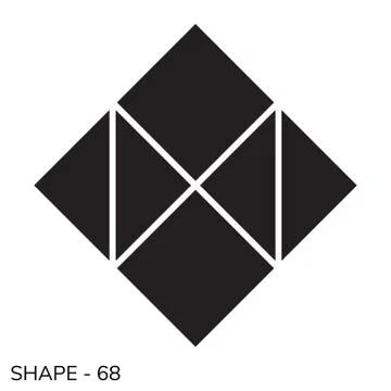 Simple Geometric Shape Stock Illustration