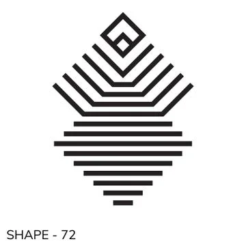 Simple Geometric Shape Stock Illustration