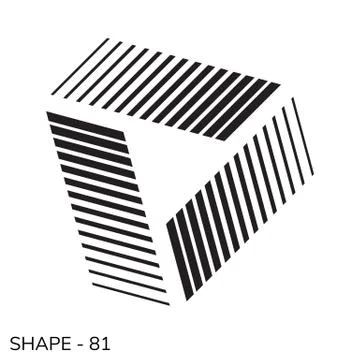 Simple Geometric Shape Stock Illustration