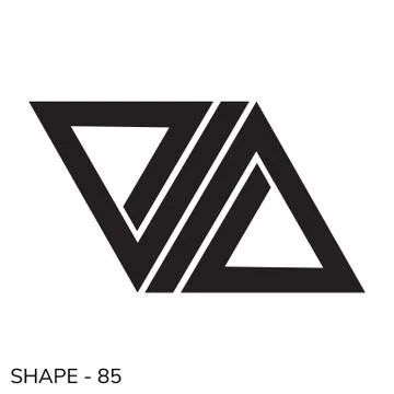 Simple Geometric Shape Illustrazione stock