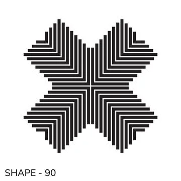 Simple Geometric Shape Stock Illustration