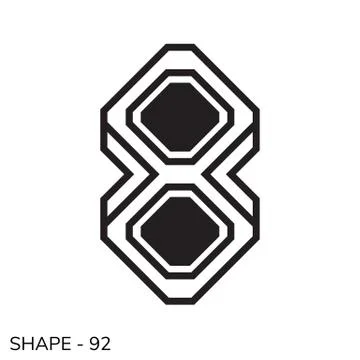 Simple Geometric Shape Stock Illustration