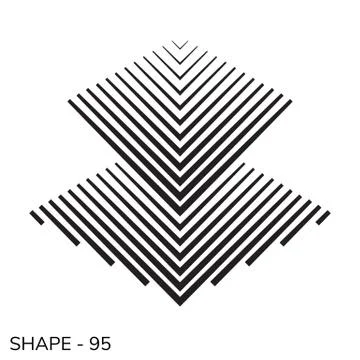 Simple Geometric Shape Stock Illustration