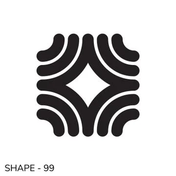 Simple Geometric Shape Illustrazione stock