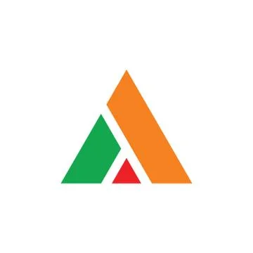 Simple geometric triangle logo vector Stock-Illustration