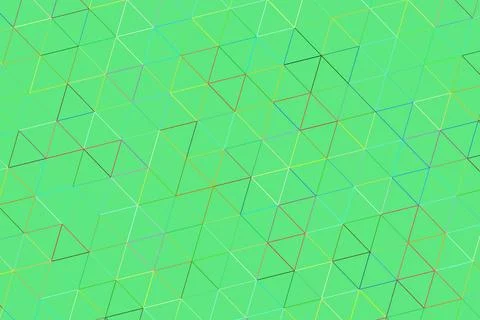 Simple geometric triangle pattern with green background Stock Photos
