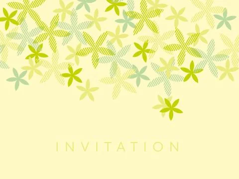 Simple geometric vanilla flower pattern Stock-Illustration
