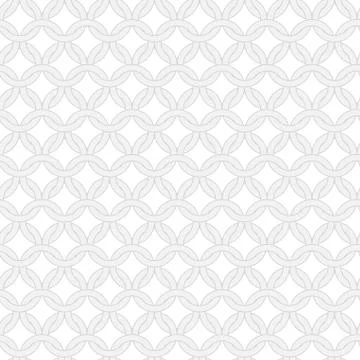 Simple geometric vector seamless interwoven rings pattern Stockillustratie